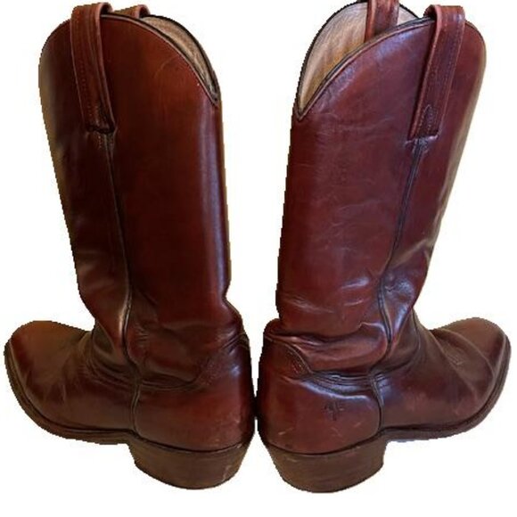 Frye Oxblood Leather Riding Boots 10.5 - Picture 2 of 8